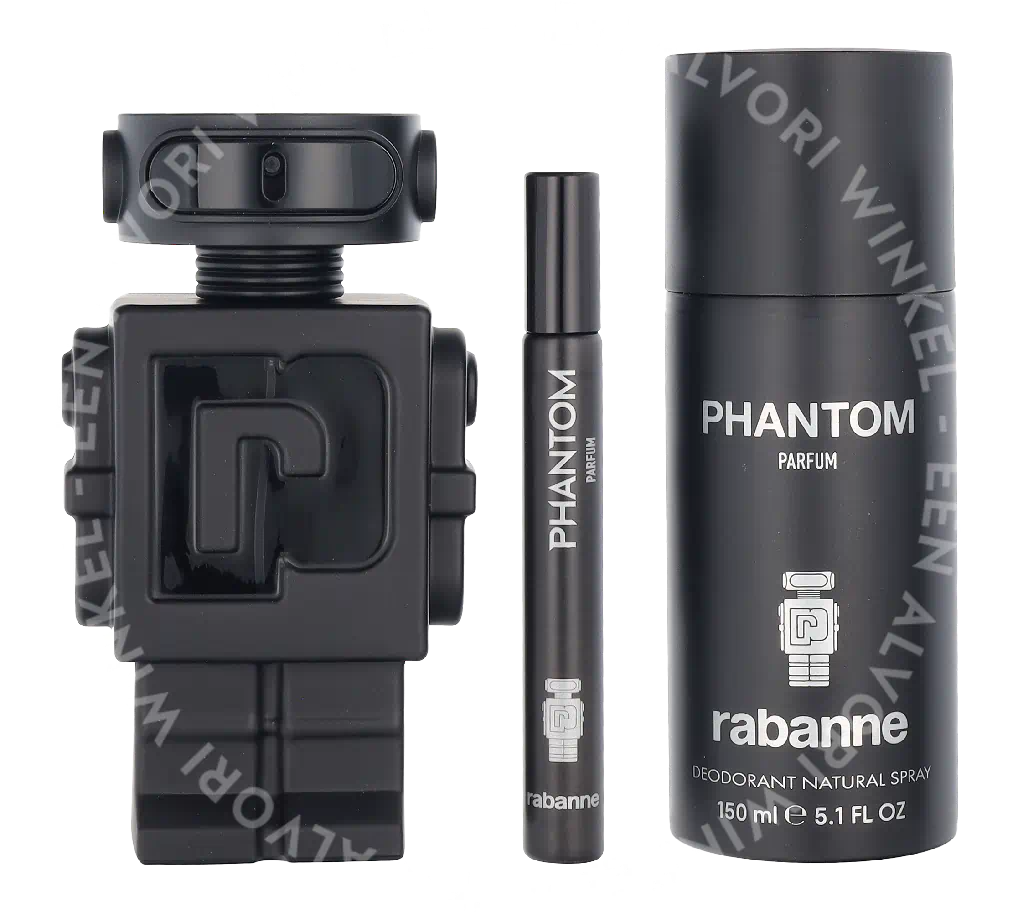 Paco Rabanne Phantom Giftset 160ml Parfum Spray 100ml/Deo Spray 150ml/Parfum Spray 10ml - Afbeelding 3