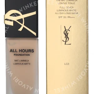 YSL All Hours Luminous Matte Foundation SPF39 25ml LC3