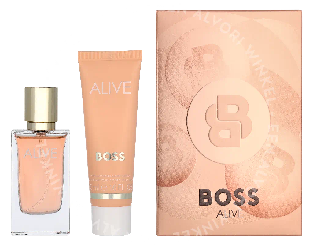 Boss Alive Giftset 80ml Edp Spray30ml/Body Lotion 50ml