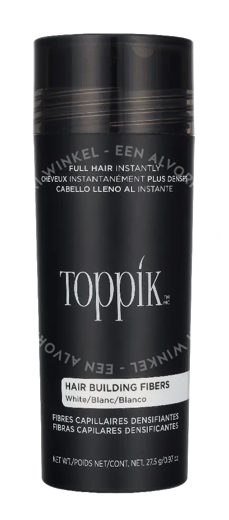 Toppik Hair Building Fibers - White 27.5g - Afbeelding 2