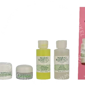 Mario Badescu Good Skin Is Forever & Clear Set 146ml Acne Facial Cleanser 59ml/Special Cucumber Lotion 59ml/Healing & Soothing Mask 14gr/Hyaluronic Dew Cream 14gr/12 Patches