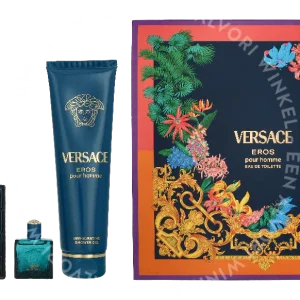 Versace Eros Pour Homme Giftset 255ml Edt Spray 100ml/Shower Gel 150ml/Edt Spray 5ml