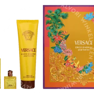 Versace Eros Energy Giftset 255ml Edp Spray 100ml/Shower Gel 150ml/Edp Spray 5ml