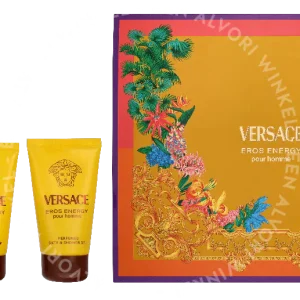 Versace Eros Energy Giftset 150ml Edp Spray 50ml/Shower Gel 50ml/Aftershave Balm 50ml