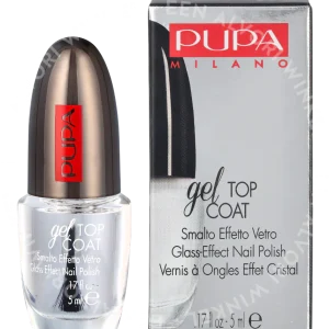 Pupa Lasting Color Gel Glass Effect Nail Polish 5ml Gel Top Coat