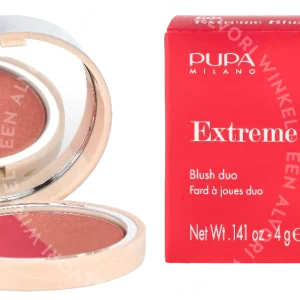 Pupa Extreme Blush Duo Effect Compact Blush 4g #140 Radiant Flamingo - Glow Creamy