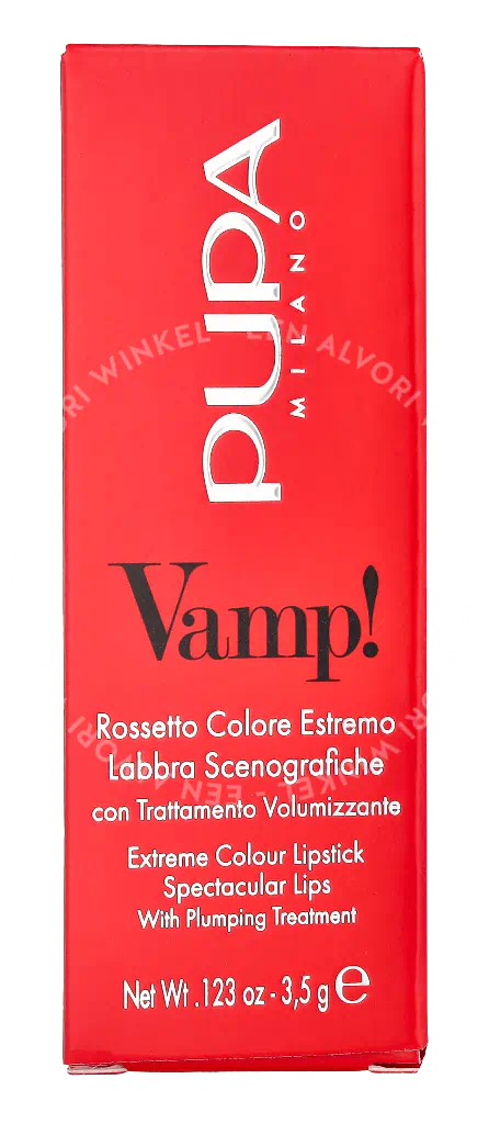 Pupa Vamp! Extreme Colour Lipstick 3.5g #302 Ruby Red - Afbeelding 2