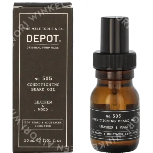 Depot No. 505 Conditioning Beard Oil 30ml Leather & Wood
