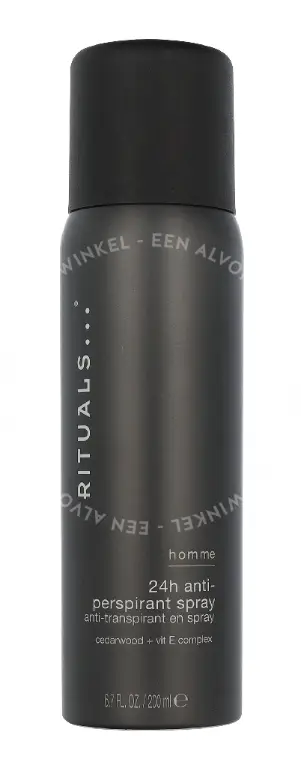 Rituals Homme 24H Anti-Perspirant Spray 200ml Cedar Wood + Vit E Complex - Afbeelding 3