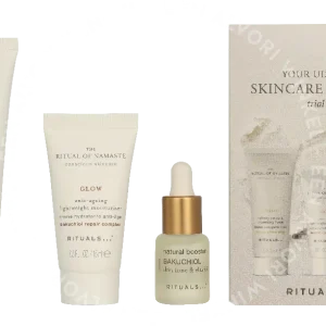 Rituals Namaste Set 51.5ml Velvety Smooth Cleansing Foam 30ml/Anti-Ageing Lightweight Moisturiser 15ml/Bakuchiol Natural Booster 6,5ml