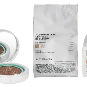 Purito Seoul Wonder Releaf Centella BB Cushion Duo Set 30g #21 Light Beige 2x15g