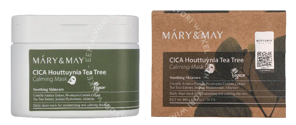 Mary & May Cica Houttuynia Tea Tree Calming Mask 400g 30 Sheets