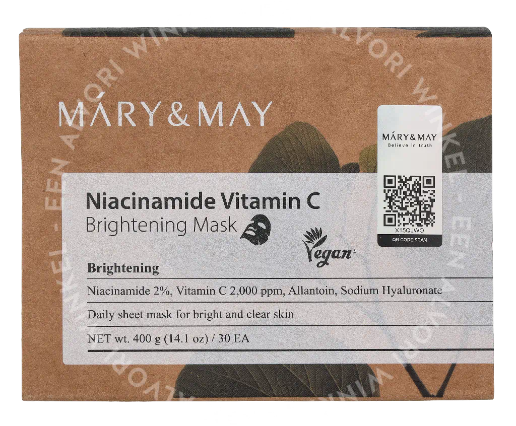 Mary & May Niacinamide Vitamin C Brightening Mask 30stuk 30 Pieces - Afbeelding 2