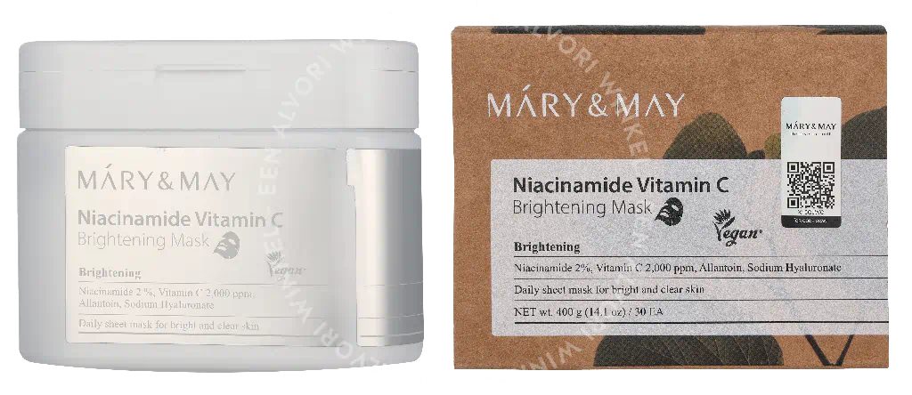 Mary & May Niacinamide Vitamin C Brightening Mask 30stuk 30 Pieces