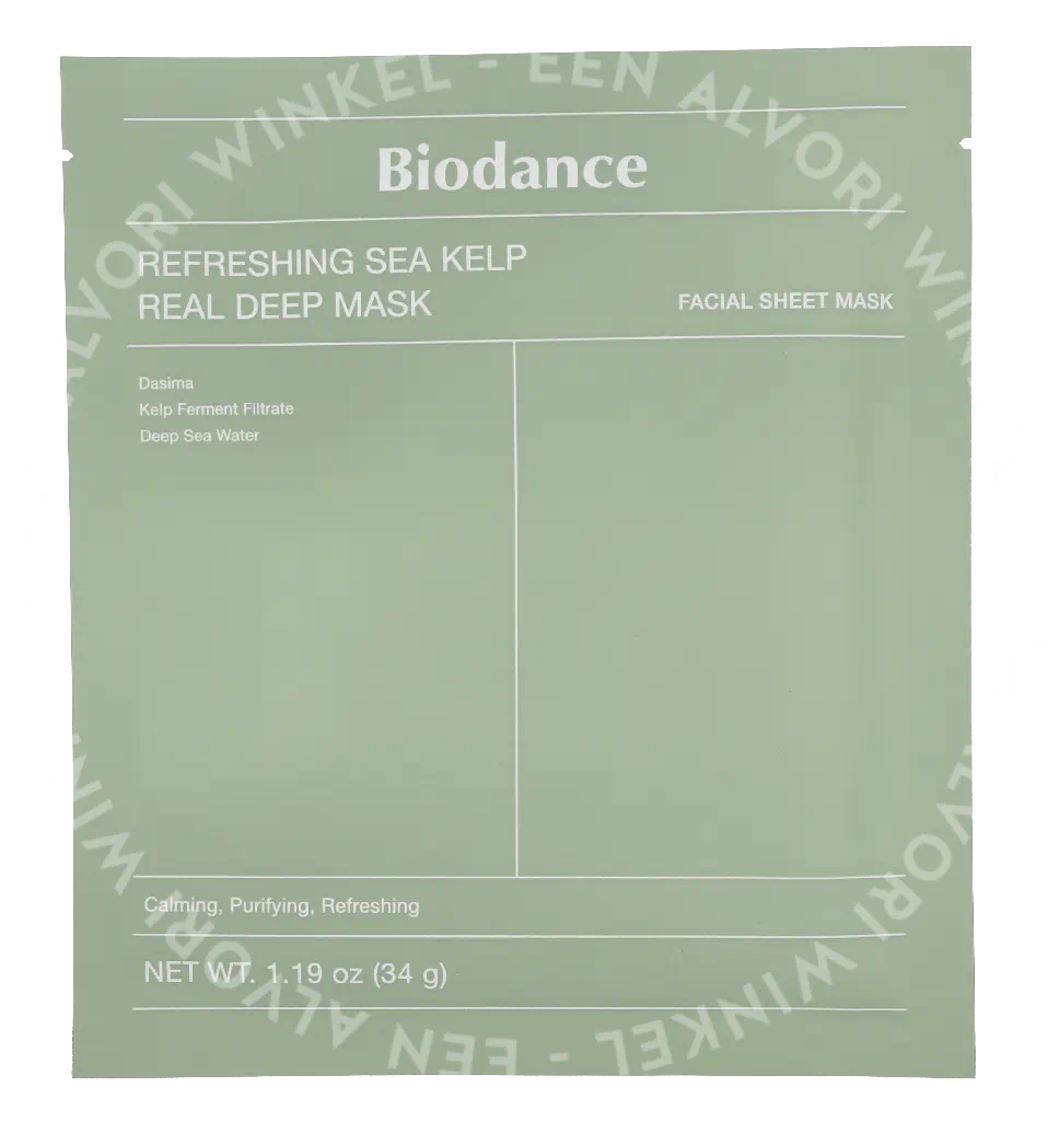 Biodance Refreshing Sea Kelp Real Deep Mask Pack 136g 4x34gr - Afbeelding 3
