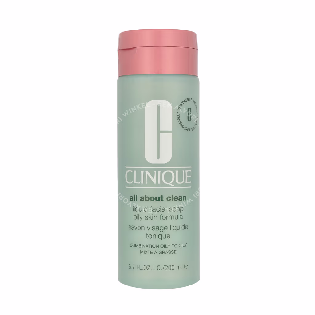 Clinique Liquid Facial Soap - Oily Combination Oily To Oily - All About Clean 200ml - Afbeelding 2