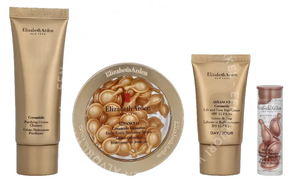 E.Arden Ceramide Advanced Capsules Lift & Firm Youth Set 96.2ml Cream Cleanser 50ml/Capsules Serum 28ml/Day Cream 15ml/Capsules Night Serum 3,2ml - Afbeelding 6