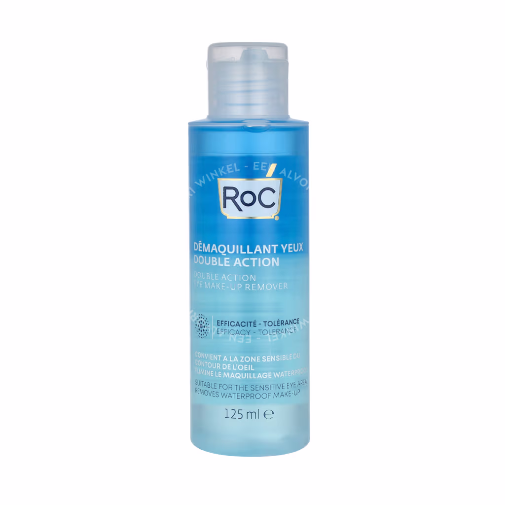 RoC Double Action Eye Make-up Remover 125ml Suitable for the Sensitive Eye Area. Removes Waterproof Make-Up