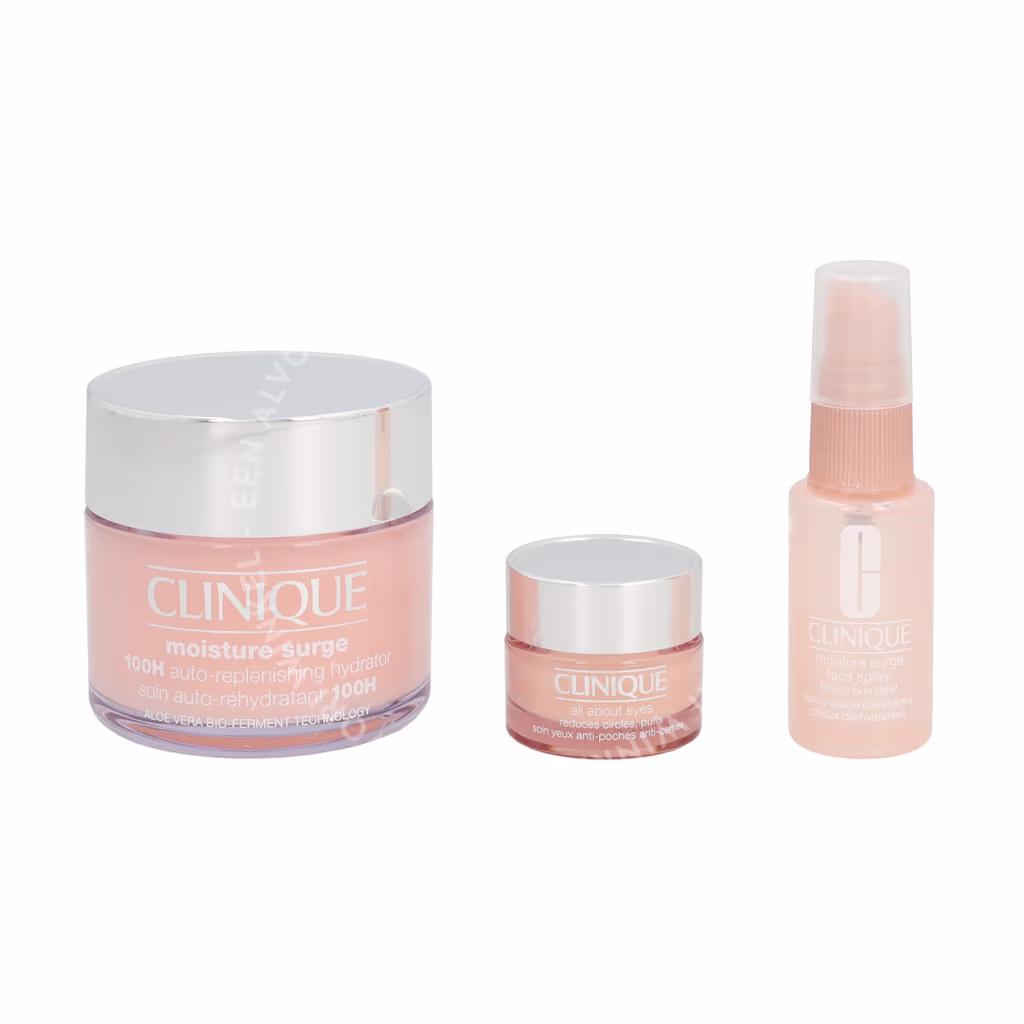 Clinique Moisture Surge Set 170ml Moisture Surge 100H 125ml/All About Eyes 15ml/Moisture Surge Face Spray 30ml