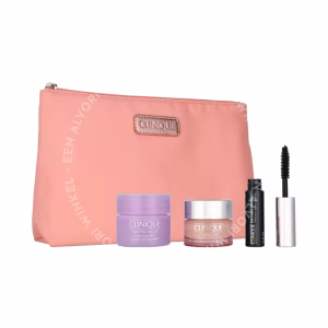 Clinique All About Eyes Set 33.5ml All About Eyes Gel Cream 15m/Take The Day Off Cleasing Balm 15ml/High Impact Mascara 3,5ml/Bag