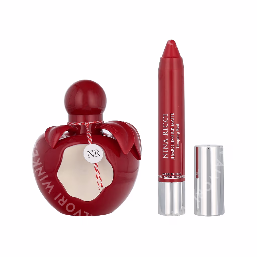 Nina Ricci Nina Rouge Giftset 52.5ml Edt Spray 50ml/Lipstick 2,5gr