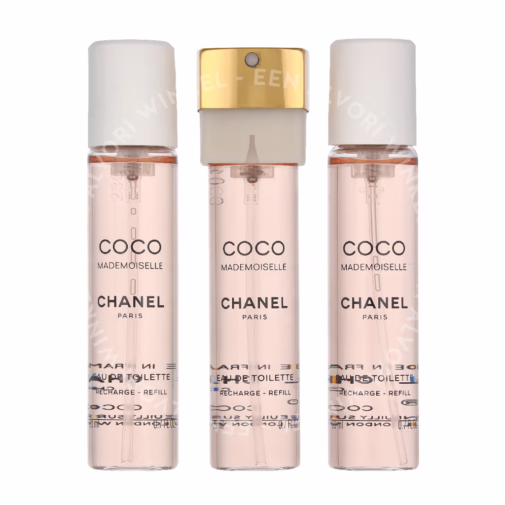 Chanel Coco Mademoiselle Giftset 60ml 3x Edt Spray Refill 20Ml - Twist and Spray - Purse Spray