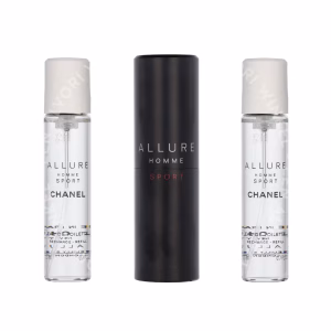 Chanel Allure Homme Sport Giftset 60ml 2x Edt Spray Refill 20Ml/ 1 Edt Spray 20ML