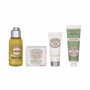 L'Occitane The Sweet Almond Giftset 175ml Hands & Nail Care 30ml/Shower Oil 75ml/Milk Concentrate 20ml/Delicious Soap 50g