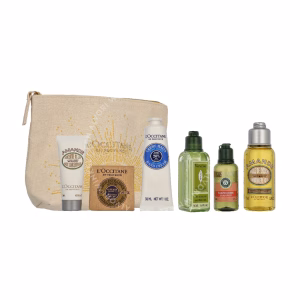 L'Occitane Best Of Provence Xmas Giftset 260ml Hand Cream 30ml/Shampoo 35ml/Shower Oil 75ml/Shea Soap 50g/Douche Gel 50ml/Milk Concentrate 20ml/Cosmetic Pouch