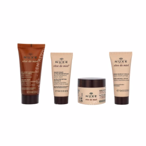 Nuxe Reve De Miel Travel Kit 90ml Face and Body Wash 30 ml/Face Balm 15 ml/Melting Body Oil Balm 30 ml/Hands and Nails Cream 15 ml