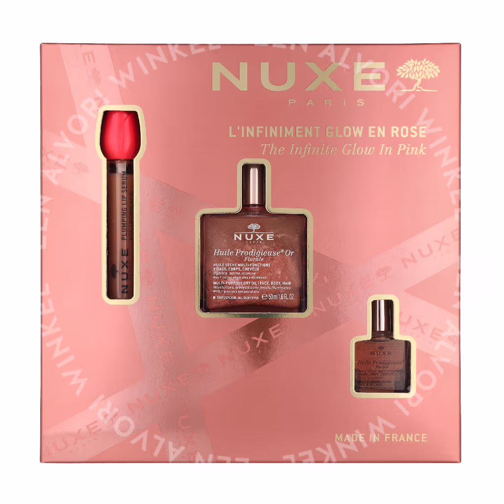 Nuxe Glow Huile Prodigieuse Floral 68ml Oil 50ml / Oil10ml / Plumping Lip Serum 8ml - Afbeelding 2