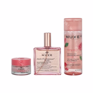 Nuxe Pink Fever Giftset 165ml Huile Prodigieuse Florale 50ml/Micellar Water 100ml/Lip Balm 15g