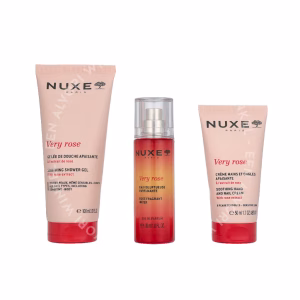 Nuxe Very Rose Set 180ml Shower Gel 100ml/ Edp Spray 30ml/Hand Cream 50ml