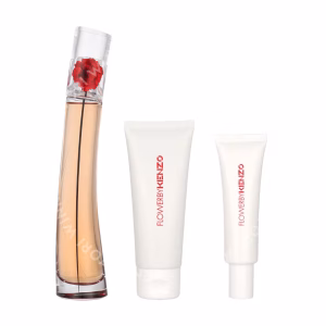 Kenzo Flower By Kenzo Giftset 145ml Edp Spray 50ml/Body Cream 75ml/Hand Cream 20ml
