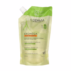 A-Derma Exomega Control Emollient Shower Oil - Refill 500ml