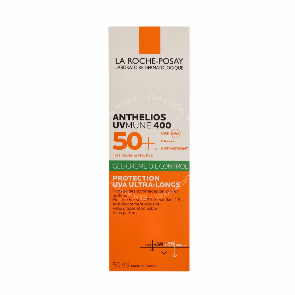 LRP Anthelios UVMune 400 Oil Control Gel-Cream SPF50+ 50ml Anti-Briliance - Afbeelding 2