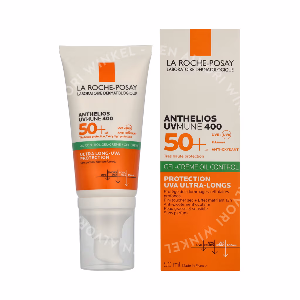 LRP Anthelios UVMune 400 Oil Control Gel-Cream SPF50+ 50ml Anti-Briliance - Afbeelding 3