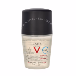 Vichy Homme 48H Anti-Transpirant Deo Roll-On Anti-Perspirant & Anti-Traces 50ml
