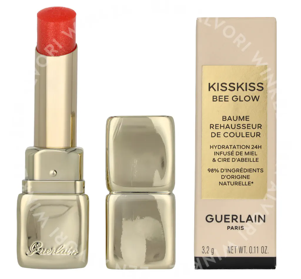 Guerlain Kisskiss Bee Glow Lip Balm 3.2g #389 Pearly Peach - Afbeelding 4