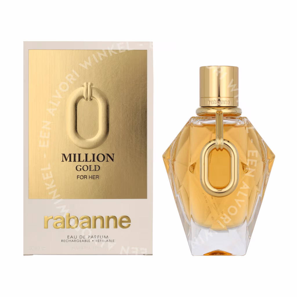 Paco Rabanne Million Gold For Her Edp Spray 90ml Refillable - Afbeelding 3