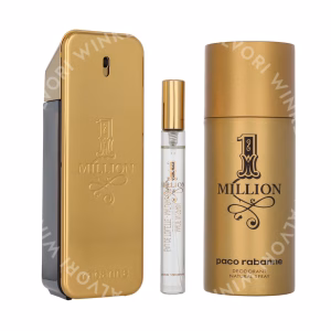 Paco Rabanne 1 Million Giftset 260ml Edt Spray 100 ml/Deo Spray 150 ml/Edt Travel Spray 10ml