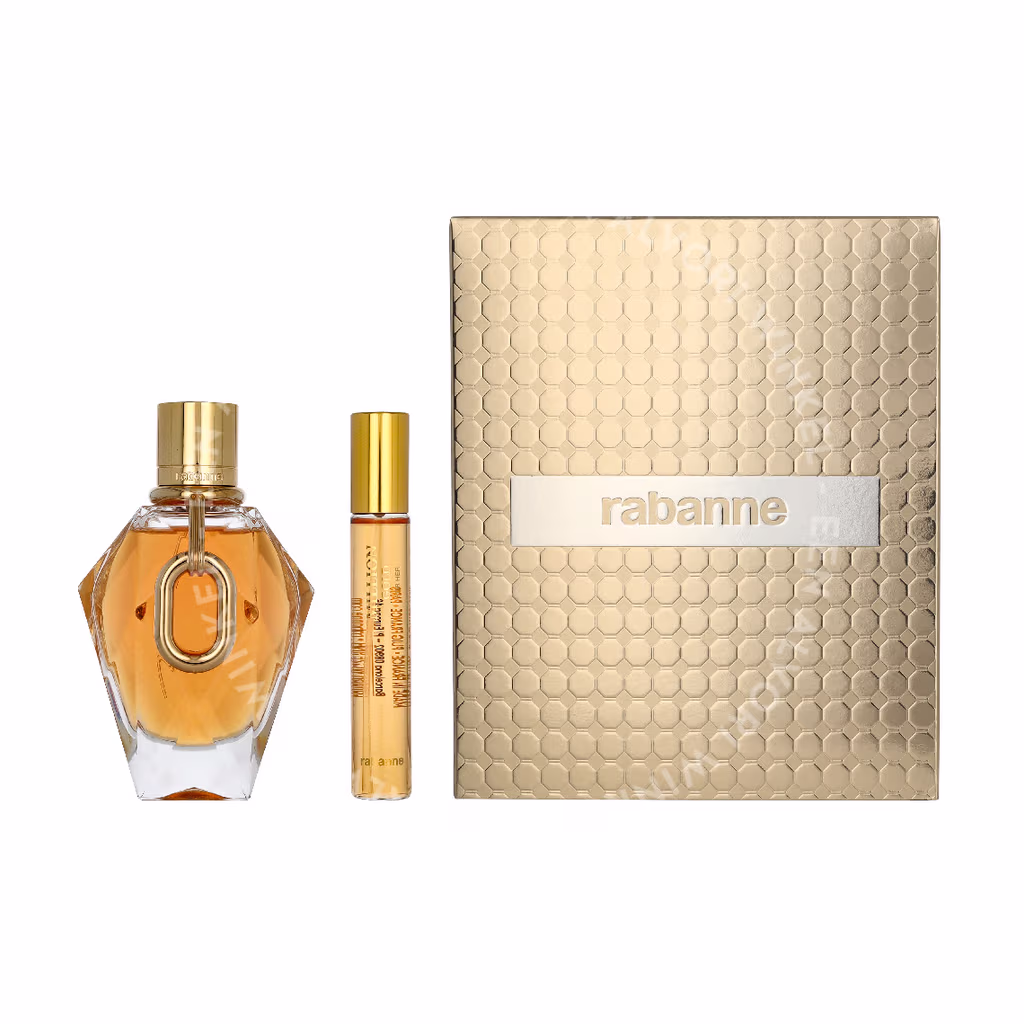 Paco Rabanne Million Gold For Her Giftset 110ml Edp Spray 90ml/Edp Spray 20ml - Afbeelding 3