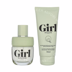 Rochas Girl Giftset 160ml Edt Spray 60ml/Exfoliating Body Wash 100ml
