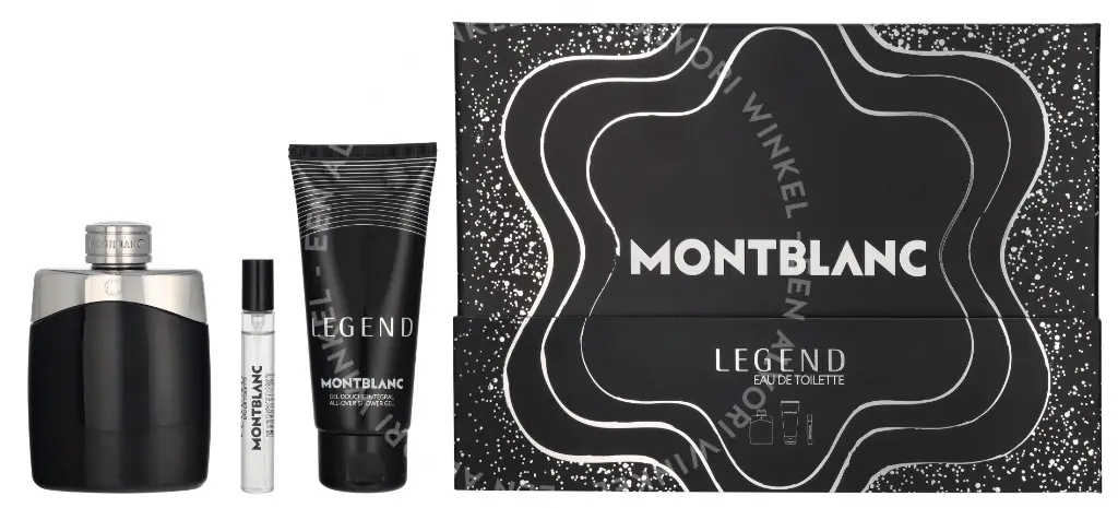 Montblanc Legend Pour Homme Giftset 207.5ml Edt Spray 100ml/Edt Spray 7.5ml/Shower Gel 100ml - Afbeelding 4