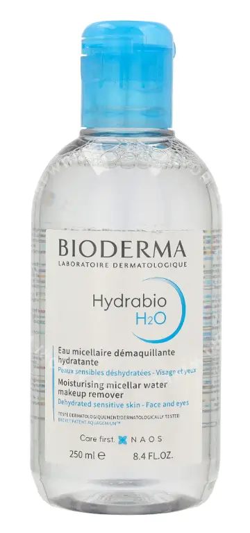 Bioderma Hydrabio H2O Moisturing Micellar Water Dehydrated Sensitive Skin-Face And Eyes 250ml - Afbeelding 3