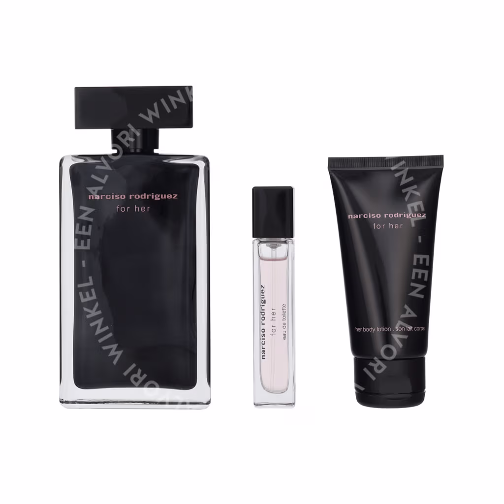 Narciso Rodriguez For Her Giftset 160ml Edt Spray 100ml/Body Lotion 50ml/Edt Spray 10ml