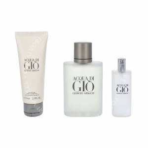 Armani Acqua Di Gio Pour Homme Giftset 190ml Edt Spray 100ml/ Edt Spray 15ml/ All Over Body Shampoo 75ml