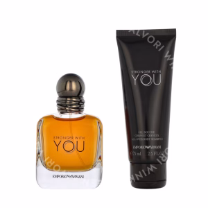 Armani Stronger With You Giftset 125ml Edt Spray 50 ml/Shower Gel 75 ml