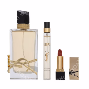YSL Libre Giftset 101ml Edp Spray 90 ml / Edp Travel Spray 10 ml / Mini Lipstick Rouge Pur Couture 1.3 g
