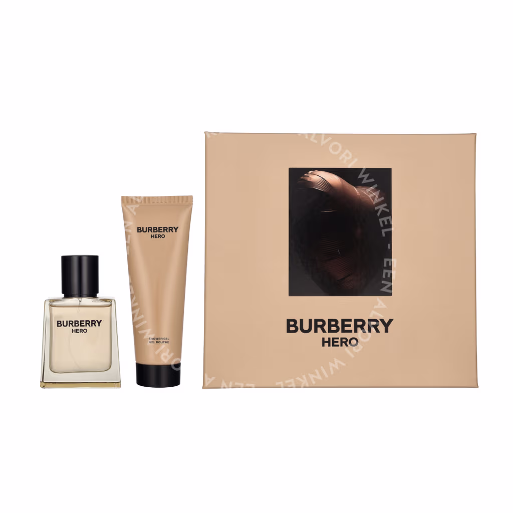 Burberry Hero Giftset 125ml Edt Spray 50ml/Shower Gel 75ml - Afbeelding 3